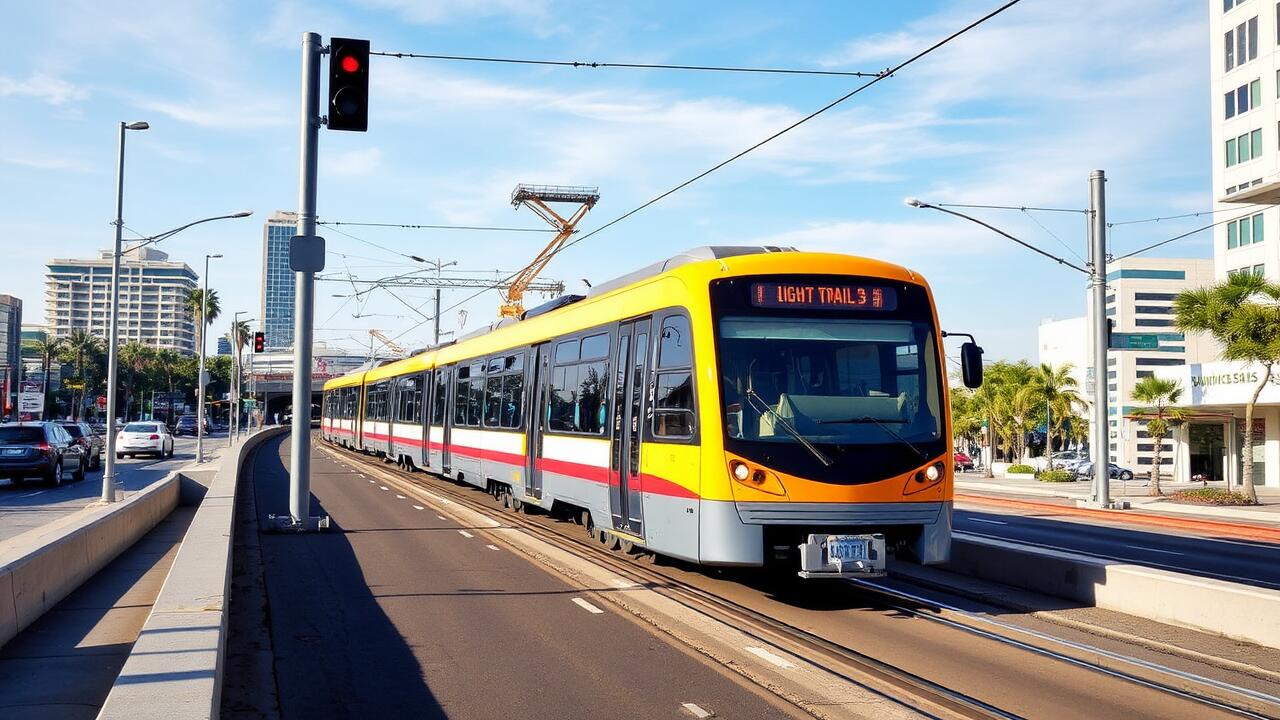 Proposed Light Rail System to Alleviate Traffic Congestion in Downtown San Diego